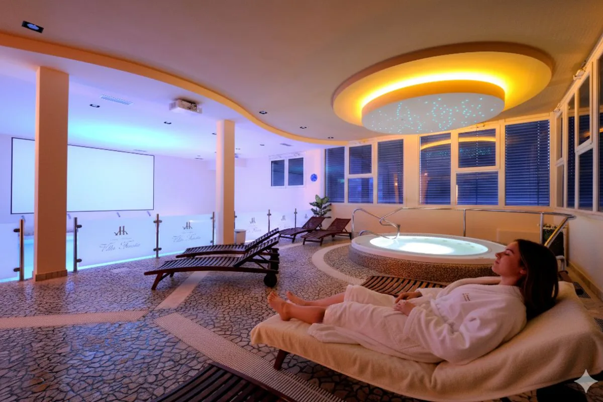 ragazza rilassata in spa