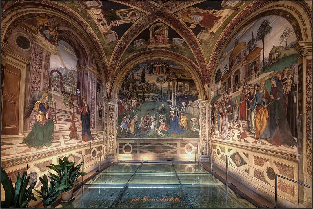 cappella-baglioni-spello affreschi della Cappella Baglioni chiesa di Santa Maria Maggiore Spello